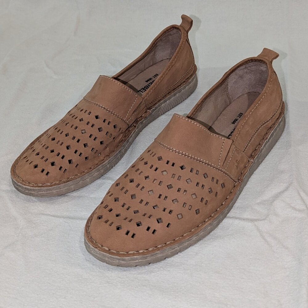 Josef Seibel | Sofie 27 Leather Tan Brown Flats Slip On Shoes 10.5